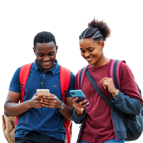 Students on campus